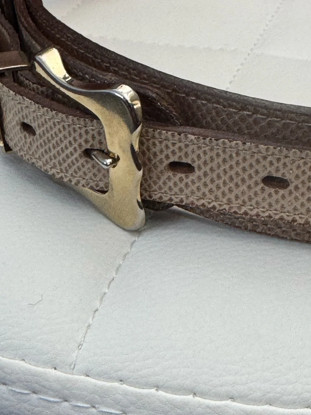 Vtg Justin Genuine Snake Leather Ranger Belt 3015A Sz 26 Rare Petite EUC